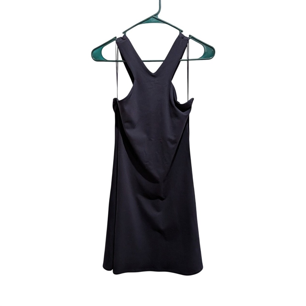 Susana Monaco Midnight Solid V-Neck Strappy Sleeveless Jersey Mini Dress S
